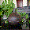 Ultrasonic aromatherapy humidifier dark brown wood grain